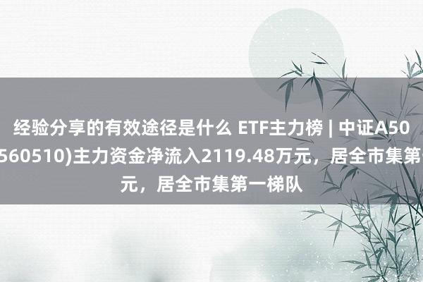 经验分享的有效途径是什么 ETF主力榜 | 中证A500ETF(560510)主力资金净流入2119.48万元，居全市集第一梯队