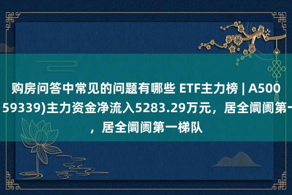 购房问答中常见的问题有哪些 ETF主力榜 | A500ETF(159339)主力资金净流入5283.29万元，居全阛阓第一梯队