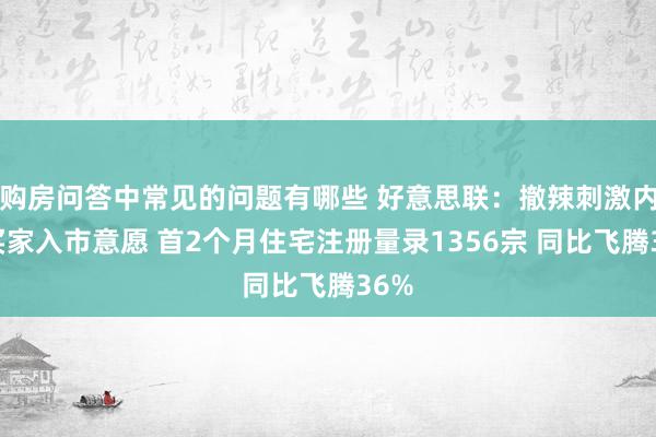 购房问答中常见的问题有哪些 好意思联：撤辣刺激内地买家入市意愿 首2个月住宅注册量录1356宗 同比飞腾36%